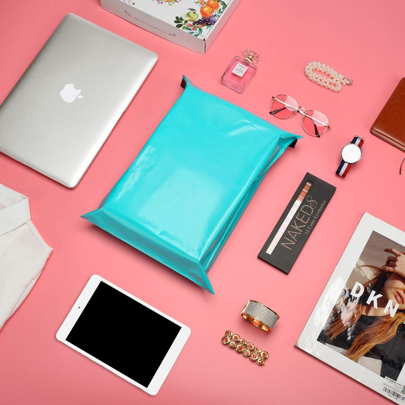 Metronic Poly Mailers 12x15.5 100 Pack Teal, Medium Size Shipping Bags for Clothing, Strong Self-Seal Mailers Poly Bags Shipping Envelopes, Thick Mailing Bags Package Bags bulk for Small Business - Image 5